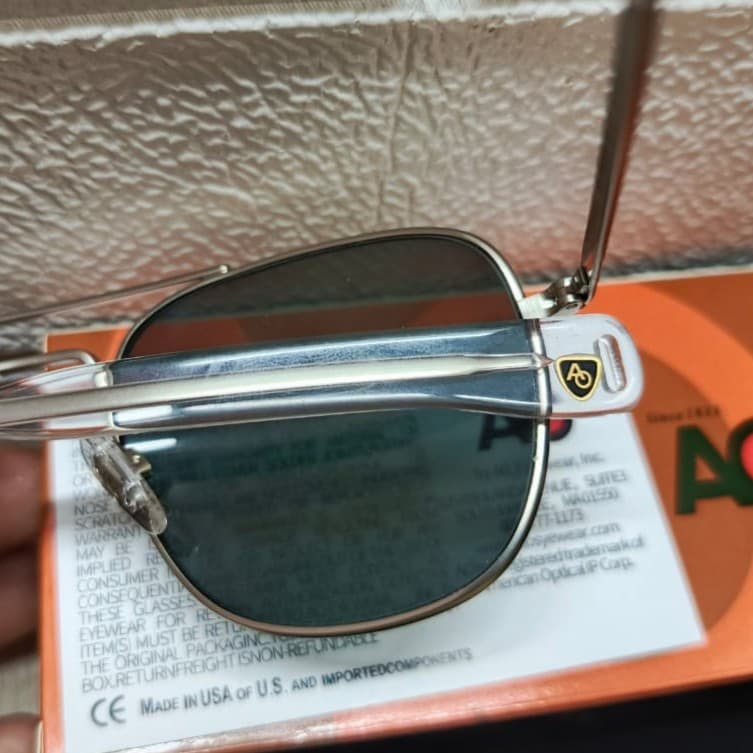 Gambar dari Kacamata Original American Optical (AO) Eyewear Model Pilot Frame Silver