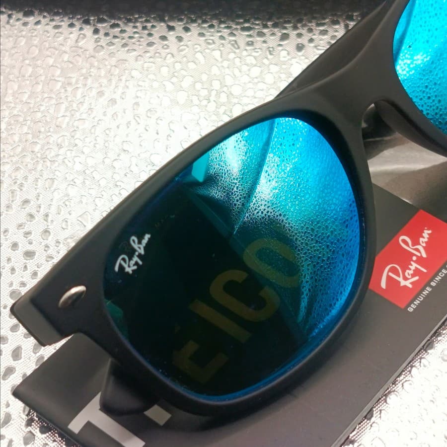 Gambar dari Kacamata Original Rayban RB2132 New Wayfarer Black Blue