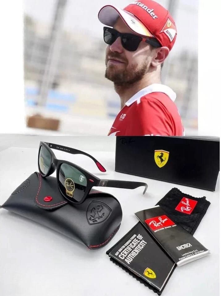 Gambar dari Kacamata Original Rayban RB4195 Scuderia Ferrari Black Doff