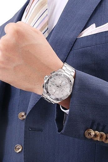 Gambar dari Tag Heuer Aquaracer CAY1111.BA0927 Chronograph White Dial