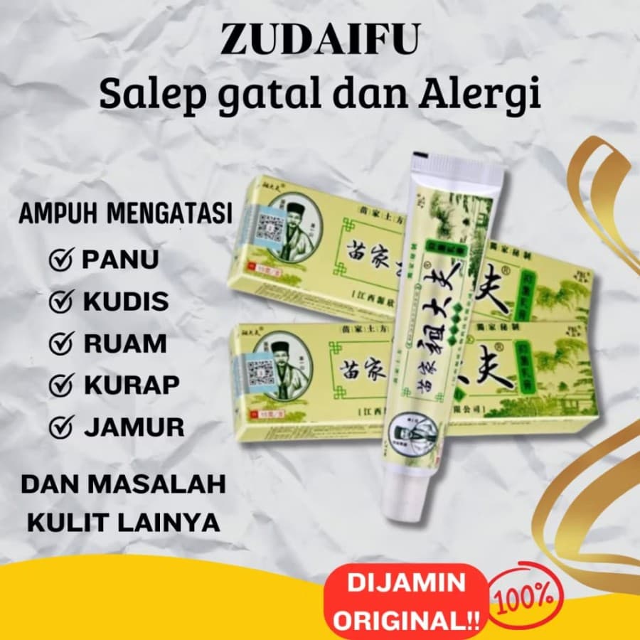 Gambar dari Salep ZUDAIFU Original 100% mengatasi Eksim Jamur Kurap Alergi Kudis dll