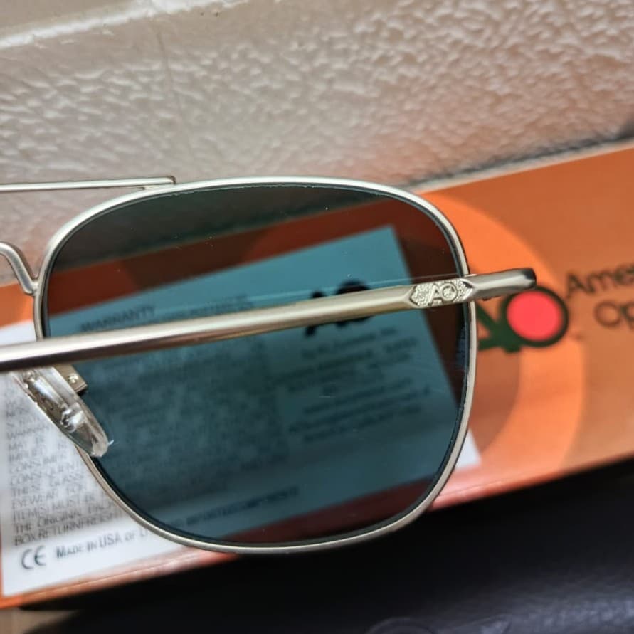 Gambar dari Kacamata Original American Optical (AO) Eyewear Model Pilot Frame Silver