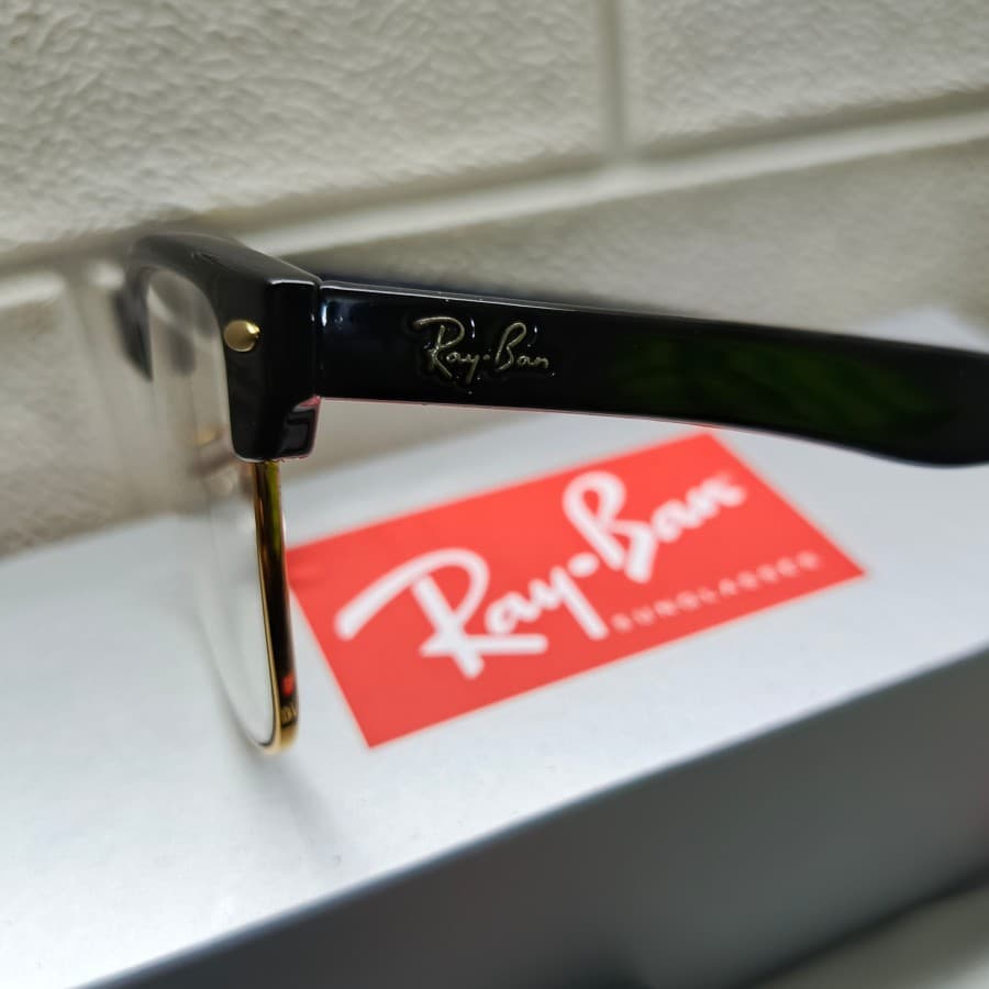 Gambar dari Kacamata Original Rayban RB4175 Clubmaster Oversized Black Glossy