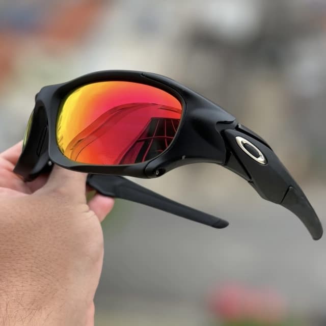 Gambar dari Oakley Pit Boss II Sunglasses Matte Black Frame Polarized Fire Lenses