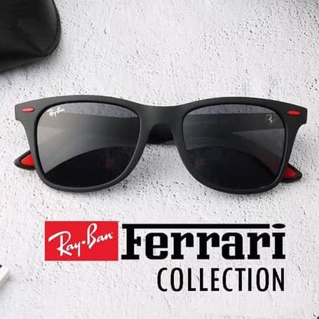 Gambar dari Kacamata Original Rayban RB4195 Scuderia Ferrari Black Doff