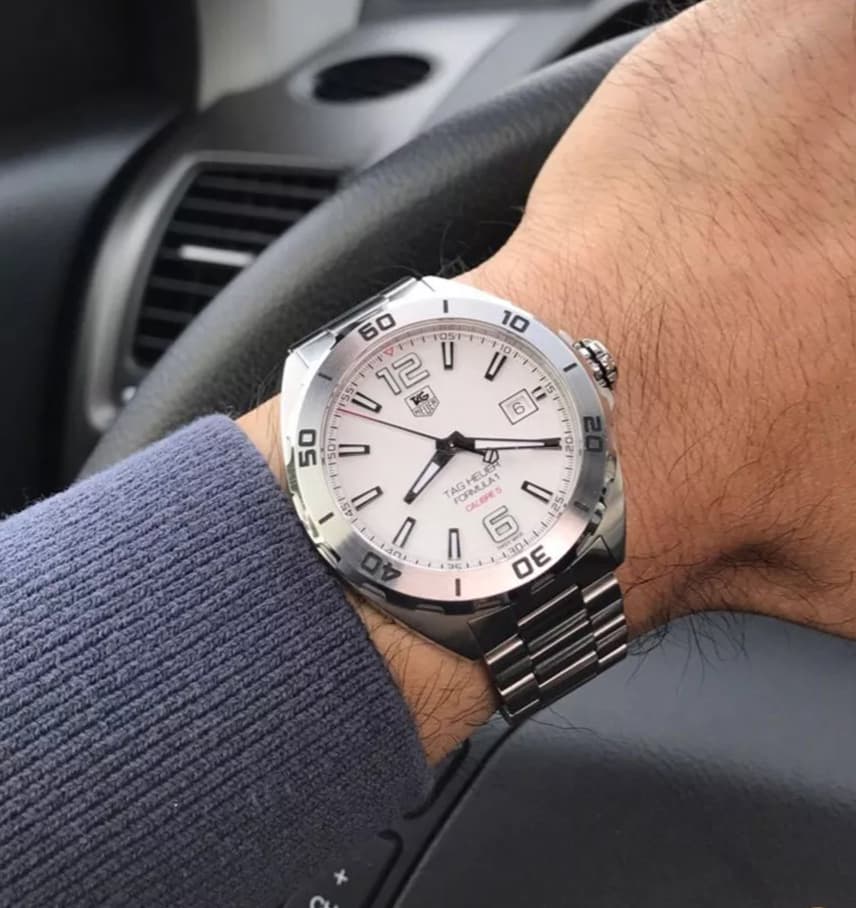 Gambar dari Tag Heuer Formula 1 Calibre 5 WAZ2114.BA0875 Automatic White Dial