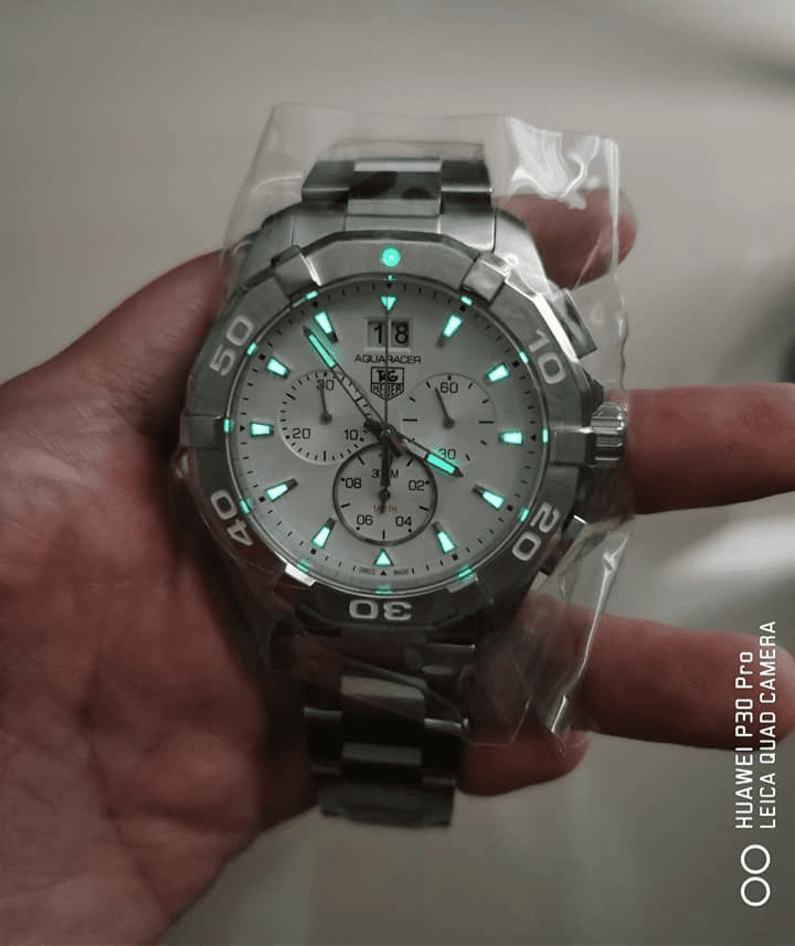 Gambar dari Tag Heuer Aquaracer CAY1111.BA0927 Chronograph White Dial