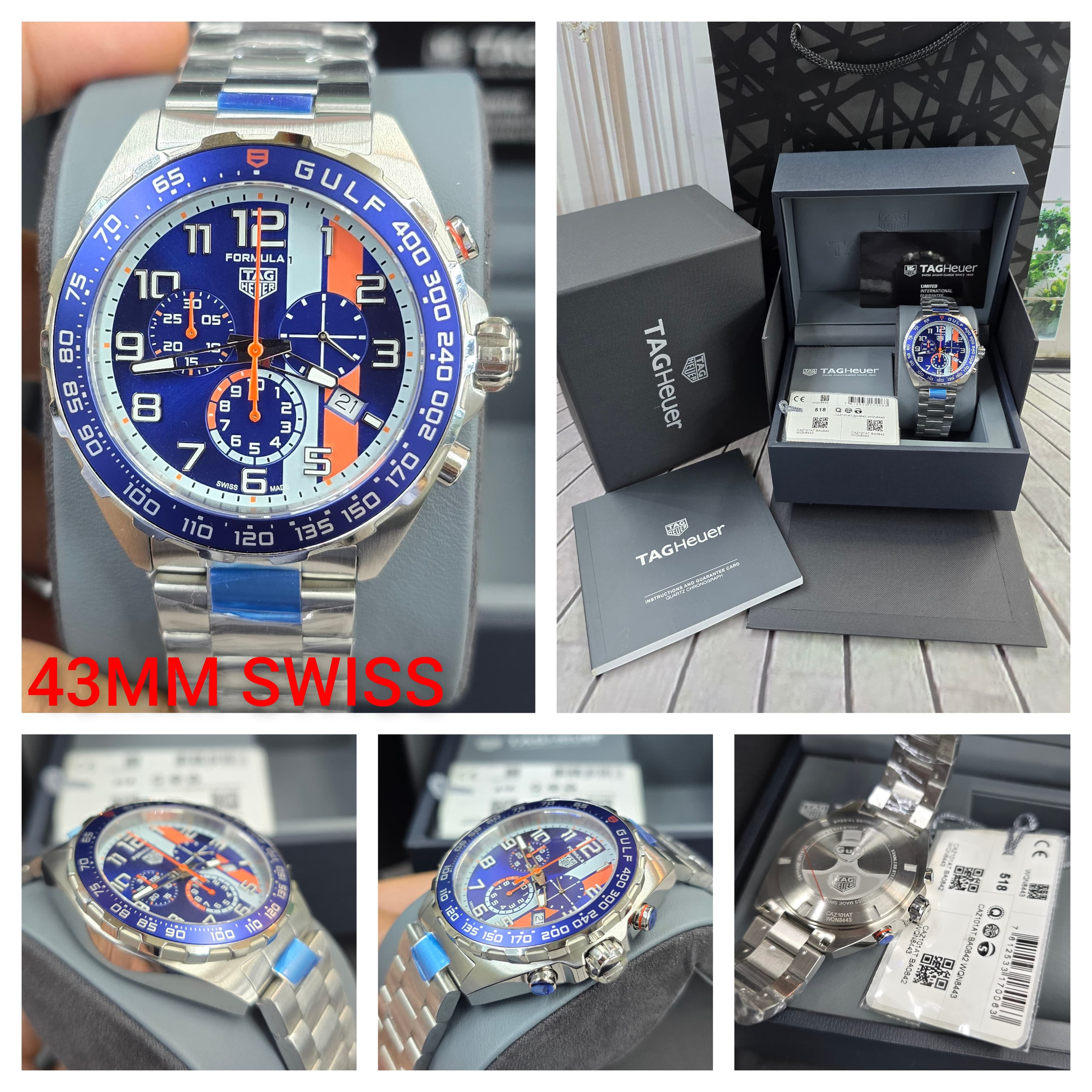 Gambar dari TAG Heuer Formula 1 CAZ101AT.BA0842 Gulf Edition Blue dial Mens Watch