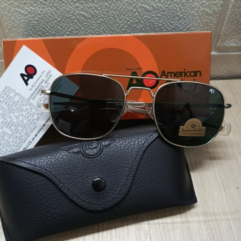 Gambar dari Kacamata Original American Optical (AO) Eyewear Model Pilot Frame Silver