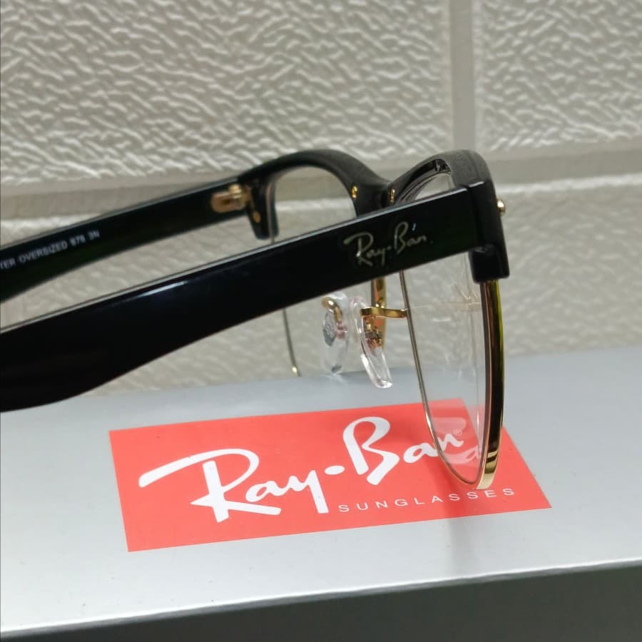 Gambar dari Kacamata Original Rayban RB4175 Clubmaster Oversized Black Glossy