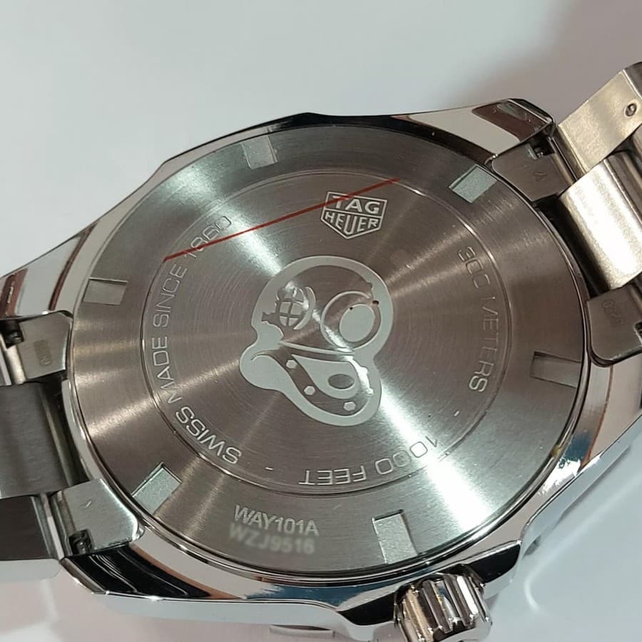 Gambar dari Tag Heuer Aquaracer WAY101A.BA0746 Mens Black Dial Watch