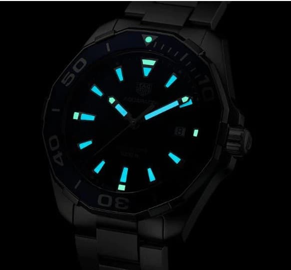 Gambar dari Tag Heuer Aquaracer WAY101C.BA0746 Mens Blue Dial Watch