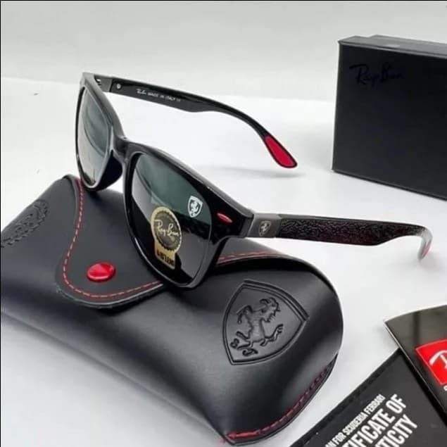 Gambar dari Kacamata Original Rayban RB4195 Scuderia Ferrari Black Doff