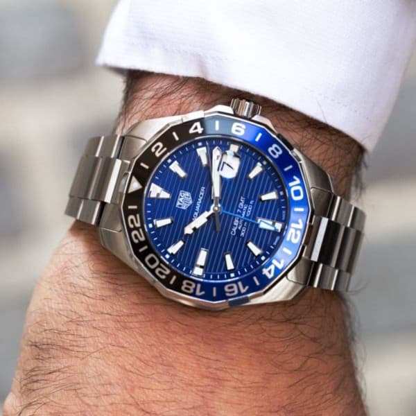 Gambar dari Tag Heuer Aquaracer Calibre 7 GMT Batman WAY201T Mens Watch