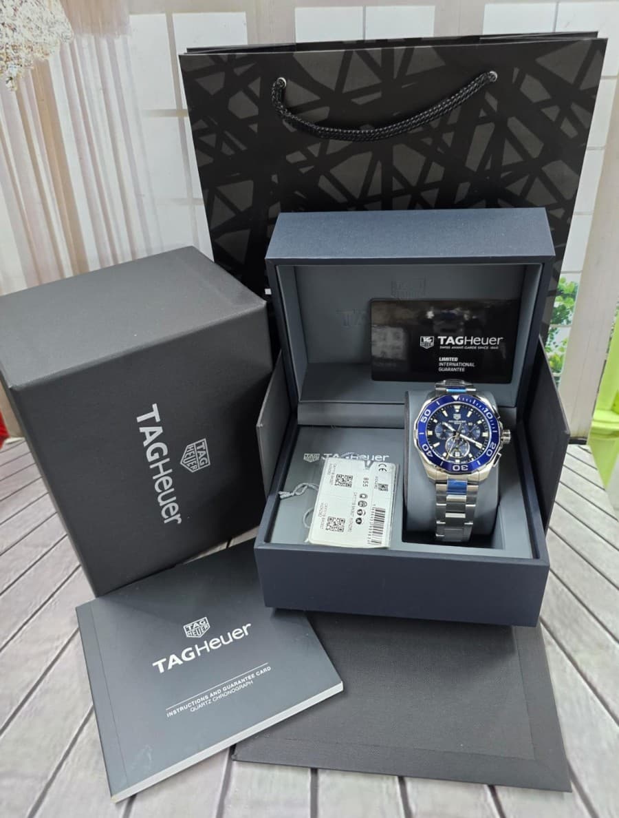 Gambar dari Tag Heuer Aquaracer CAY111B.BA0927 Men's Blue Dial Watch