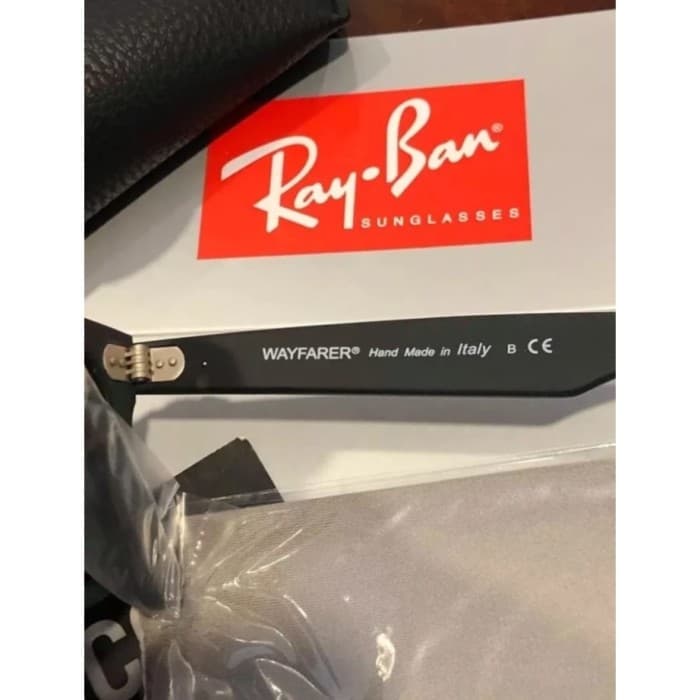 Gambar dari Kacamata Original Rayban RB2140A Wayfarer Frame Black Doff