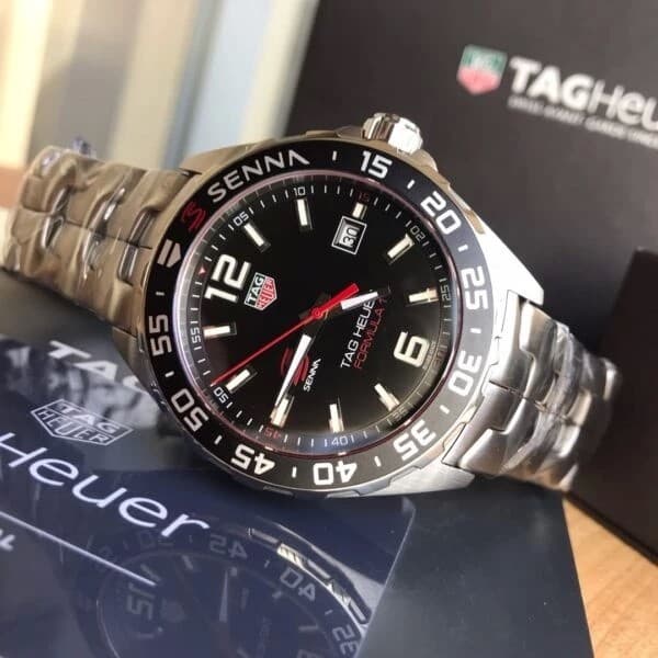 Gambar dari Tag Heuer Formula 1 WAZ1012.BA0883 Aston Senna Black Dial Watch