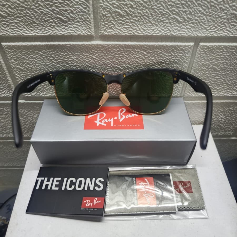 Gambar dari Kacamata Original Rayban RB4175 Clubmaster Oversized Black Doff