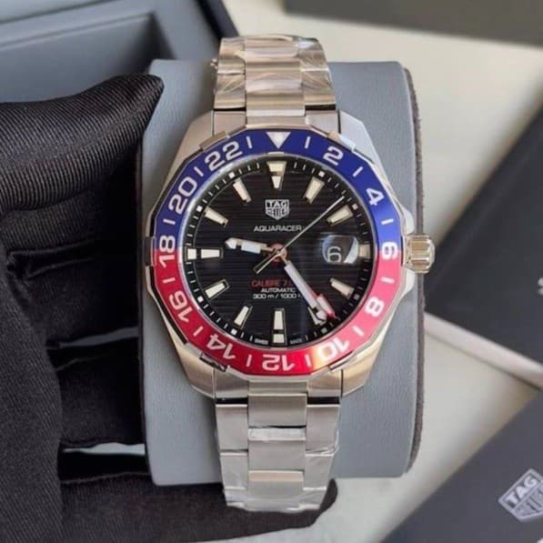 Gambar dari TAG Heuer Aquaracer Calibre 7 GMT WAY201F Pepsi Mens