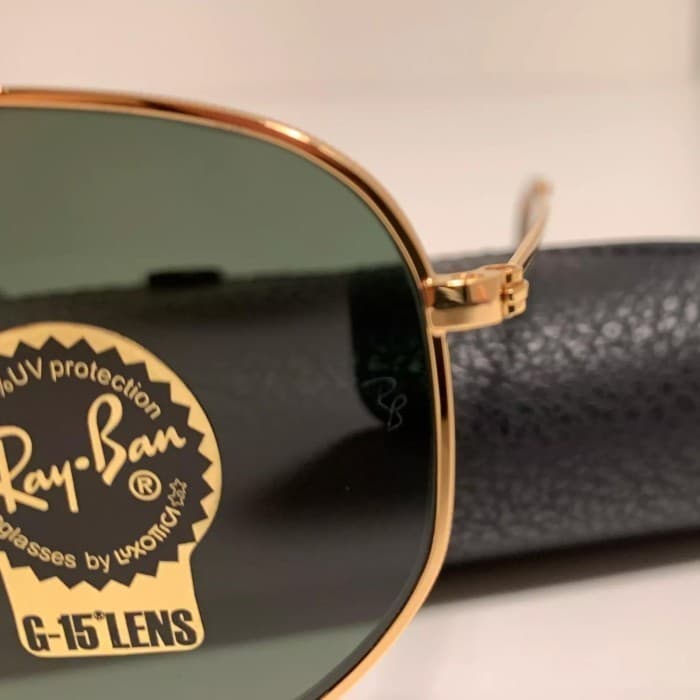 Gambar dari Kacamata Original Rayban Hexagonal RB3548 Gold Frame