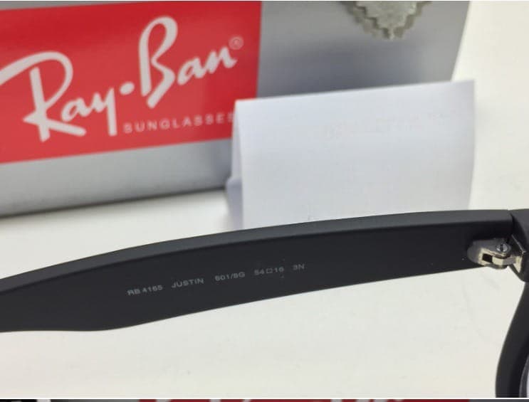 Gambar dari Kacamata Original Rayban RB4165 Wayfarer Justin (lensa hitam grey)